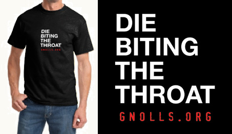 Die Biting The Throat T-Shirt Design
